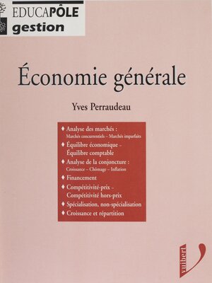 cover image of Économie générale